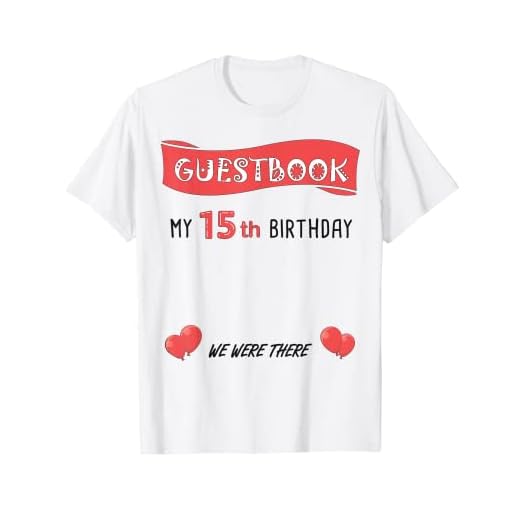 Bonita fiesta de libro de visitas de cumpleaños número 15 | Cumpleaños de tres años Camiseta