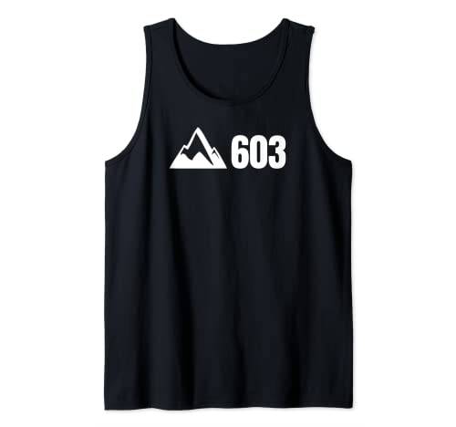 New Hampshire 603 Mountains Souvenir or Gift product Tank Top
