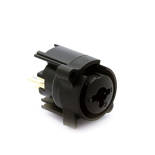 Conector de audio para panel que integra jack 6.35mm y XLR hembra de 7 pines rectos 7