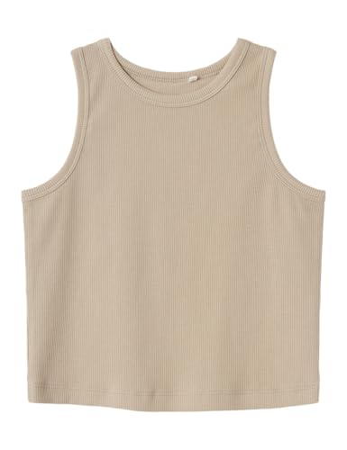 NAME IT Mädchen Nkfnakal Sl Crop Noos Tanktop, Pure Cashmere,...