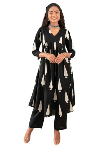 Image of SHIENZY Cotton Blend Kurta Set for Women