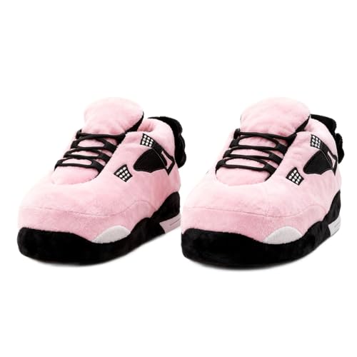Mululian Unisex Cosy Trendy Sneaker Slippers Comfy Kicks Non Slip Sole Indoor House Plush - One Size Fits Most