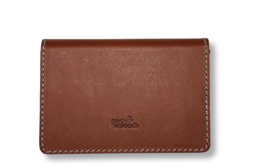 Portefeuille en cuir tanné végétal Pack & Smooch format carte fabriqué en Allemagne