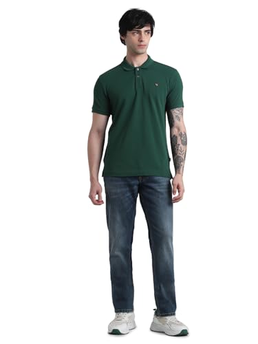 Image of Jack & Jones Men Cotton Polo Collar Slim Fit T-Shirt