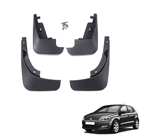 Image of Kozdiko Car O.E Type Custom Fit Front and Rear Mud Flap Guard Compatible for Volkswagen Polo
