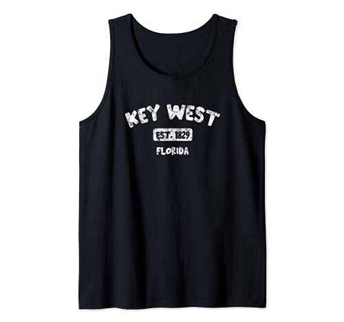 Key West Florida Established FL Vintage Fun Keys Gift Tank Top