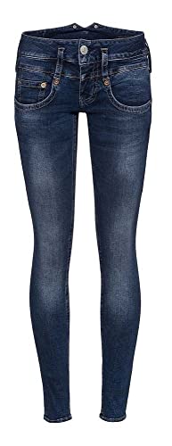 Herrlicher Damen Pitch Slim Reused Denim Jeans, Scrub L30, W26/L30