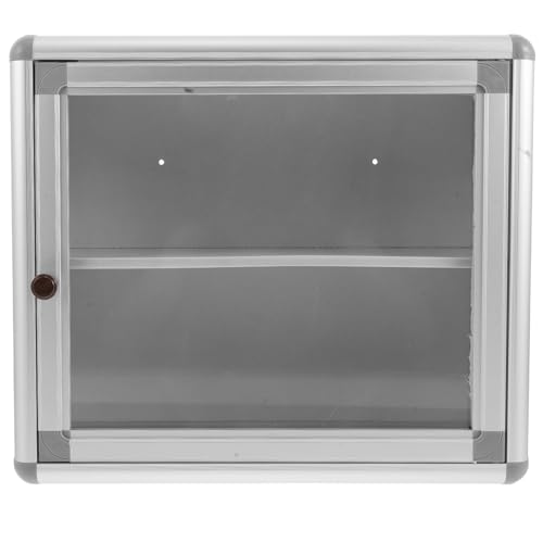WATIIFUFU Botiquín de Pared Pequeño sin Cerradura Caja Organizadora Metálica para Medicamentos de Emergencia Contenedor Multiusos para Almacenamiento en Baño Hogar y Oficina Resistente