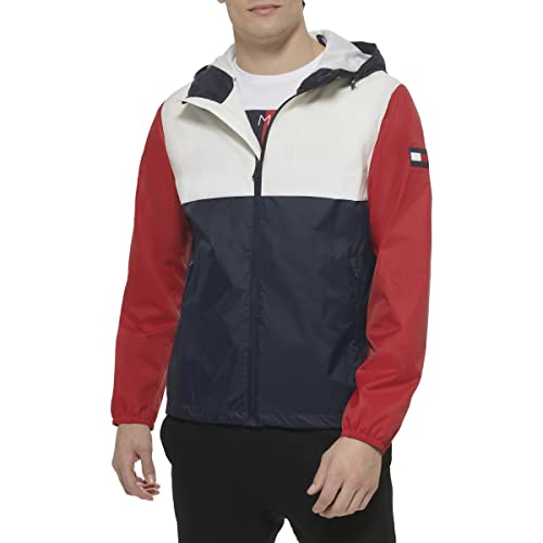 Image of Tommy Hilfiger Men's Simple Hooded Rain Jacket