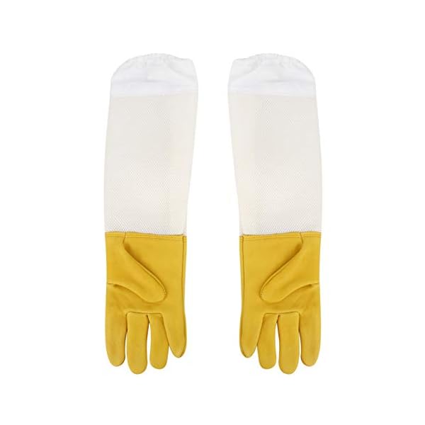Cuque Verrückter Schutzhandschuhe, zuverlässige, Bequeme Imkerhandschuhe, professionelle Imker-Gartenbauernfarm für die… – Bild 3