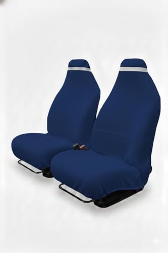 Image of ROMAN HOME 100% Superfine Cotton Solid Large Luxury All Car Seat and Office Chair Towel with Tie Knot & elistick 450 GSM (Pack of 1) (1, car Blue)