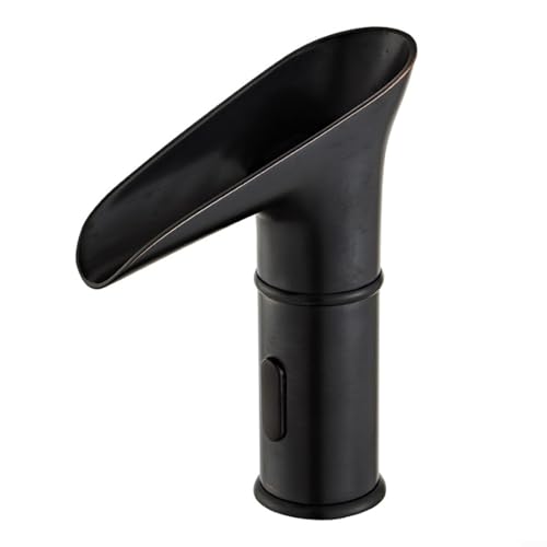 Grifo de baño sensor cascada electrónico de diseño vanguardista mate 2