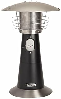 Cuisinart COH-500 Portable Tabletop Patio, 11,000 BTU Outdoor Propane Heater with Safety Tilt Switch and Burner Screen Guard, 30 sq. Foot Heat Range, Black