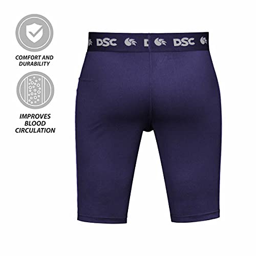 Image of DSC Men's Compression Shorts, Half Tight Athletic Underlayer for Workout, Gym, Sports & Cycling - Breathable Muscle Support