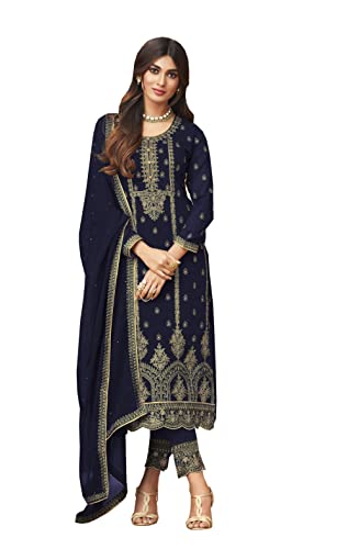 Image of Delisa Indian /Pakistani Wedding Partywear Plus Size Pant Salwar Kameez Ready to Wear Salwar Suit for Womens 01