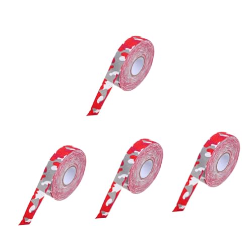 BESPORTBLE 4 Juegos Cinta De Hockey Cinta De Agarre De Bate De Béisbol Cinta De Doble Cara para Ropa Cinta De Césped Accesorio De Hockey Banda De Hockey Pegajosa Algodón 2 Rollos * 4