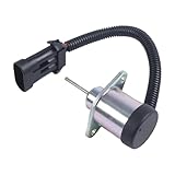 Fuel Shut Off Solenoid 7000769 Compatible with V2607 Engine Fits Skid Steer Loader Car Accessories
