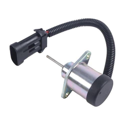 Fuel Shut Off Solenoid 7000769 Compatible with V2607 Engine Fits Skid Steer Loader Car Accessories