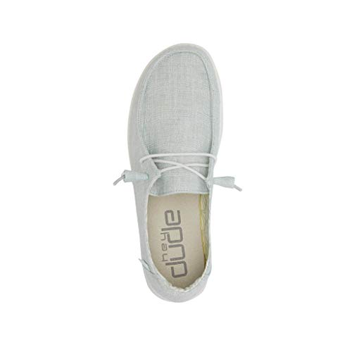 Image of HEYDUDE Women's Wendy Sparkling Mint Size 5 | Womens Shoes | Womens Lace Up Loafers | Comfortable & Light-Weight