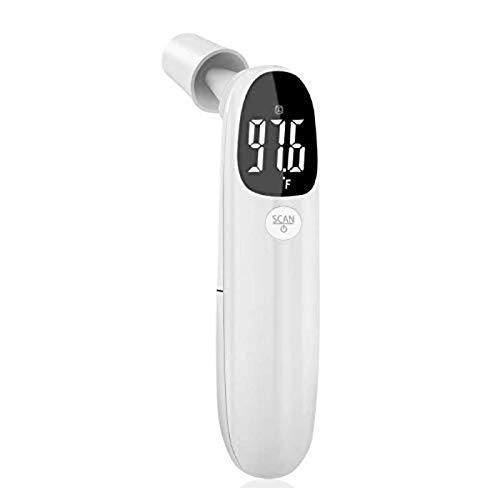Thermometer - Forehead Thermometer - Thermometer for Adults - Digital Thermometer - Temperature Gun - termometro Digital for Kids/Baby - Senior and All Ages - 2 AAA Batteries Included