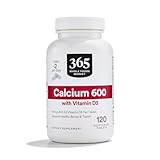 365 by Whole Foods Market, Calcium with Vitamin D3, 120 Vegetarian Tablets, 60-Day Supply