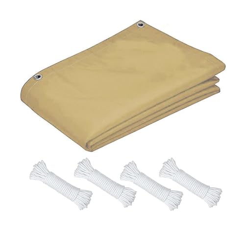 Voile solaire rectangulaire crème de haute qualité avec œillets - 7
