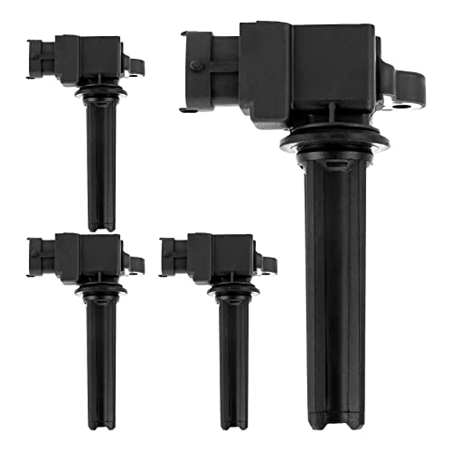 Image of PHILTOP Ignition Coil 4 Packs UF526 Fit for Saab 9-3 2003-2011, 9-3X 2010-2011 L4 2.0L Ignition Coil