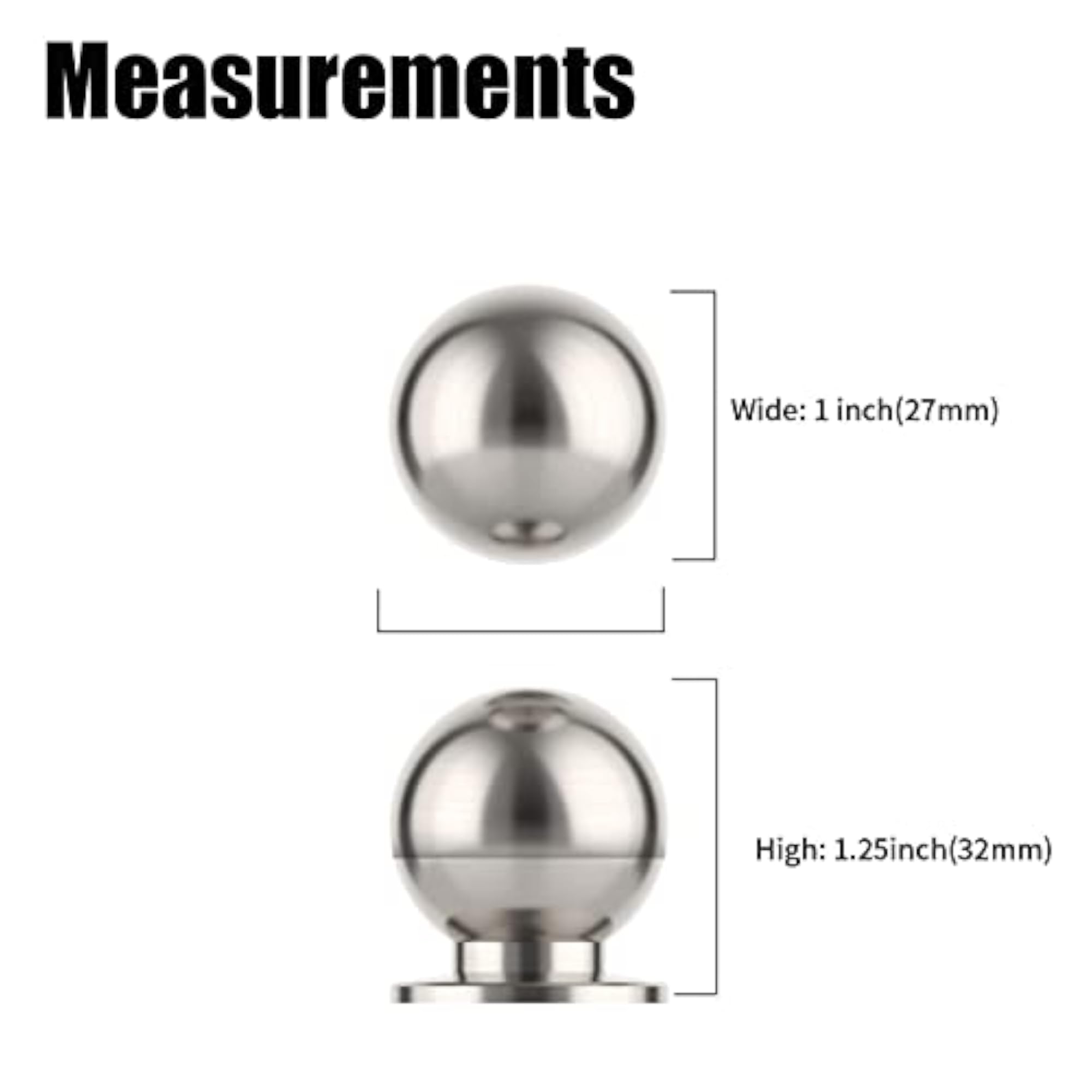 10 Pack Cabinet Knobs Brushed Satin Nickel