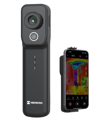 HIKMICRO Mini2W Wireless Dual Camera Thermal Imager- iOS/Android, 256x192 IR Resolution Thermal Imaging Camera with Visual Camera, 512×384 SuperIR™, 25Hz, Manual Focus, for Phone/Tablet/PC Windows
