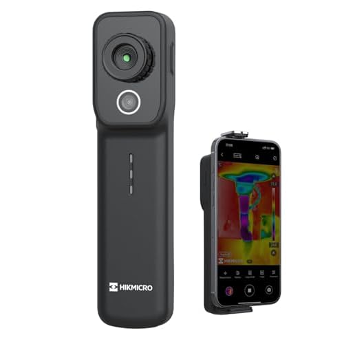HIKMICRO Mini2W Wireless Dual Camera Thermal Imager- iOS/Android, 256×192 IR Resolution Thermal Imager with Visual Camera, 512Ã384 Su…