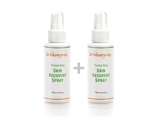 Set of 2 Dr Wheatgrass Antioxidant Skin Recovery Spray 100ml (Convenient- Total 200ml) -Great for Eczema, Molluscum, Skin Ulcers, Wounds, Burns and Many Other Skin Conditions