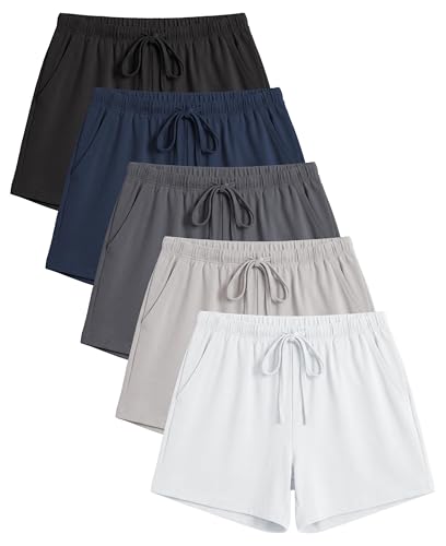 Image of Sexy Basics Women's Super Soft Lounge Shorts | Comfort Stretch Bottoms | Drawstring & Pockets | Multi Packs & Colors