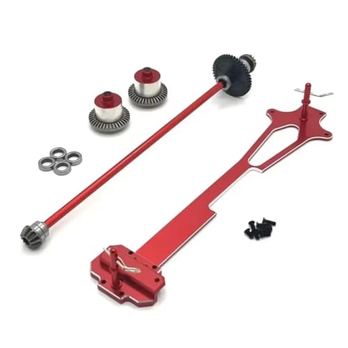 Arbre d'entraînement différentiel en métal rouge pour Wltoys 124007