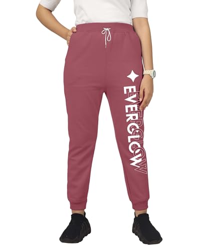 Image of KYDA Kids Girls Loose Mid Rise Cottonblend Printed Track Pants (Pack of 1)