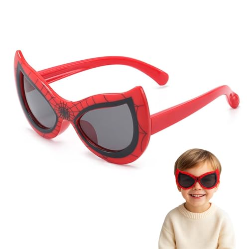 Gafas de sol infantiles ZENQARI con diseño de araña animada, protección UV - Regalo para niños y niñas.