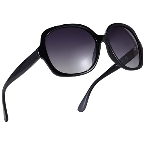 Dollger Oversized Polarized Sunglasses For Women Men Large Square UV Protection Shades for Ladies