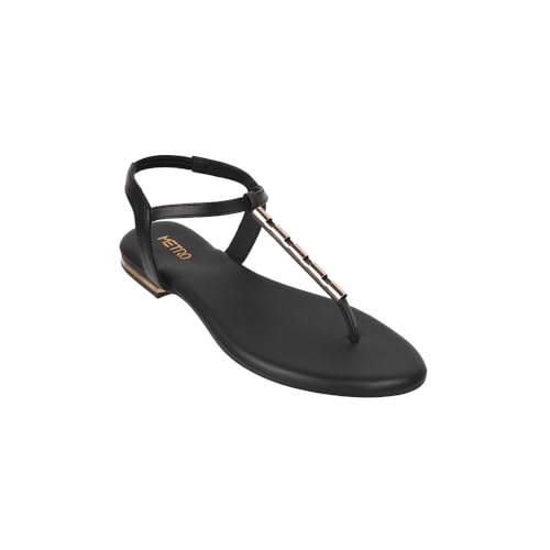 Image of Metro Women Synthetic Leather Flat Fashion Sandal