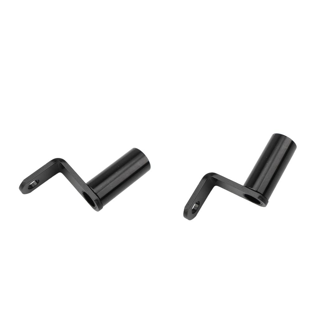 MERISHOPP 2X Motorcycle Rearview Side Mirror Extender Bar Bracket for Phone Navigation Black| Universal Fit | High-Performance-picture-30