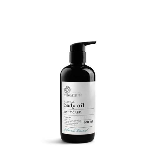 Image of Daily Care Body Oil 300Ml - Essential Oils Infused For Radiant & Hydrated Skin - Almond, Argan, Jojoba