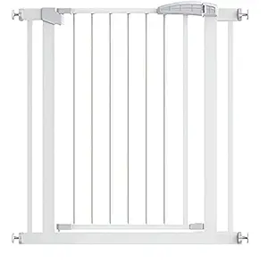 KidDough Baby Safety Gate - (75-82cms Width Coverage) (Main Gate (75-82cms)), Auto Close with Double Lock System, Safety Gate for Kids, Dog Safety Gate, Baby Proofing Products