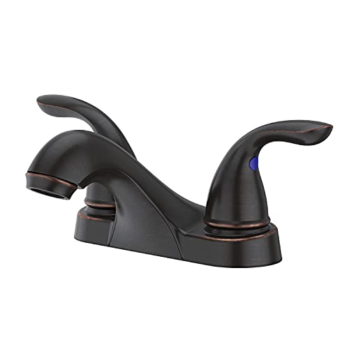 Pfister Pfirst Series 4 Inch Centerset Bathroom Faucet Polished Chrome