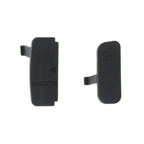 YINETTECH Cubierta de Goma USB para Cámara Compatible con Canon 600D Rebel T3i X5 USB AV out Mic