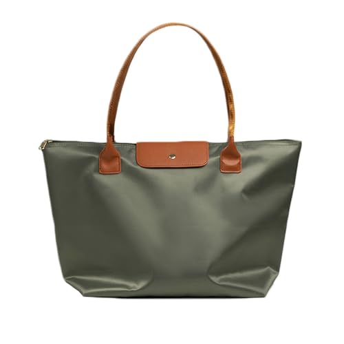 Aulenge Bolso Tote Mujer Elegante Bolso de Trabajo con Forro Suave y Cierre Magnético Bolso de Mano Minimalista para Oficina Eventos Gran Capacidad y Asas Reforzadas Verde