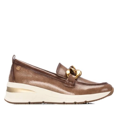 XTI - Mocasines Mujer Beige - Calzado Cómodo y Versátil - Moda Casual - Modelo 14422402 (Talla 39)