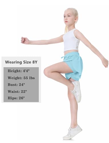 EXARUS Short feminino borboleta rodado dança atlética 2 em 1 saia esvoaçante saia esvoaçante roupa i