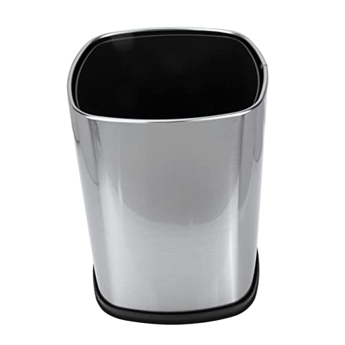 Caneca de basura rectangular de acero inoxidable Vaguelly