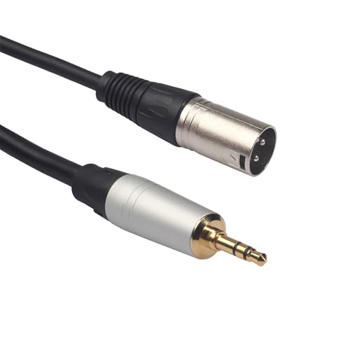 Solucion para microfono con cable de audio conector jack estereo de 3,5 mm a 3 XLR macho 2