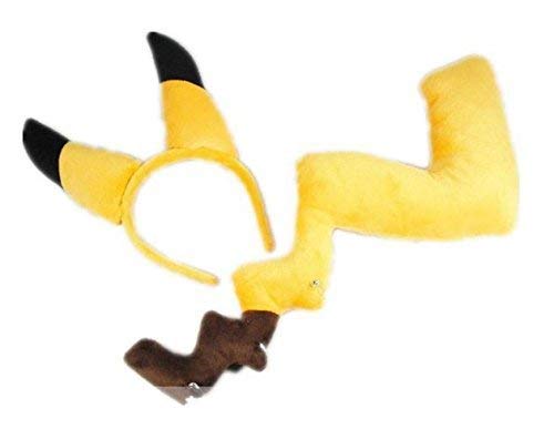 M-K WORLD Pokemon Pikachu Cosplay Costume Set Ear ＆ Tail from Japan