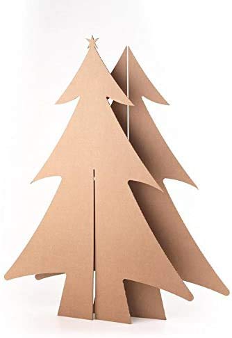 Árbol de cartón Árbol de Navidad Decoración de Navidad 68 cm de Alto