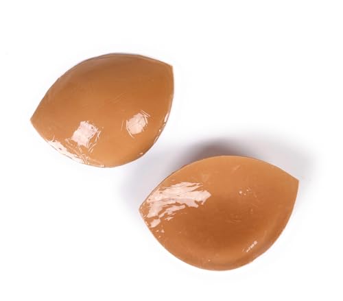 Double-Sided Sticky Demi Padded Bra Lift Inserts Washable Reusable Adhesive Large XLarge C,D,DD Cup Nude